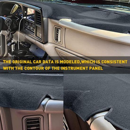 Anti-Slip Dash Mat Black DashBoard Protect Carpet For 1998-2004 Chevrolet S10 EV