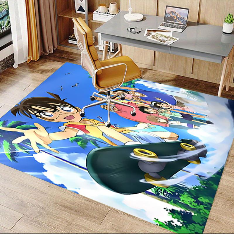 1pc Detective Conan Mystery Carpet for Playroom Bedroom Living Room Sofa Home Decor,kids Game Area Rug Non-slip Floor Mat Y72324