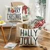 New Christmas Pillow Farm Truck Bow Garland Home Cushion Pillow Cover