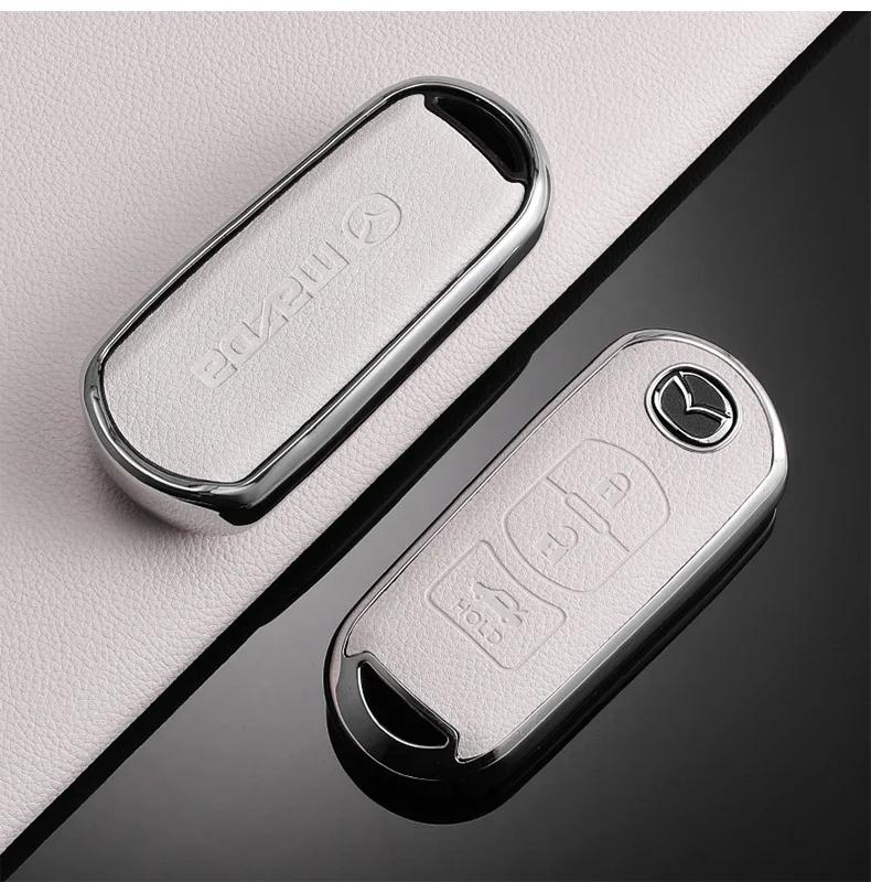 for TPU Car Smart Remote Key Case Cover Shell For Mazda 2 3 5 6 BL BM GJ Atenza Axela Demio CX-3 CX3 CX-5 CX5 CX7 CX-7 CX-9 CX8 ZSTW3