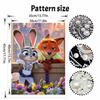 Disney Pearl Painting DIY Zootopia Judy and Nick Pearl Art Painting Pearl Gem Painting, Home Wall Decoration Crafts