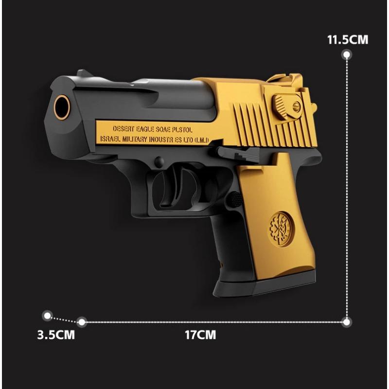 Mini Desert Eagle Gx4 Toy Gun Continuous Shell Ejecting Education Gun Soft Bullet Launcher BlowBack Airsoft Small Pistol