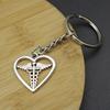 Popular Jewelry Simple Medical Scepter Love Key Chain Pendant