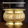 Antiqued Brass Incenses Burners Offering Bowl Worship Incenses Stick Holder for Meditations Chinese Temple Censers