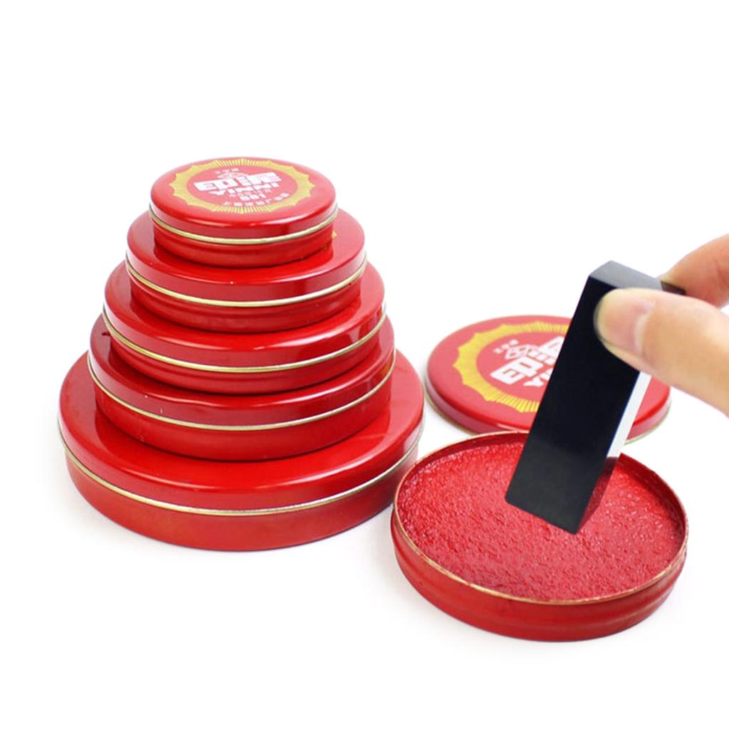 Red Thumbprint Ink Pad for Office Signing Contract/File/Document, Ink Pad Stamp