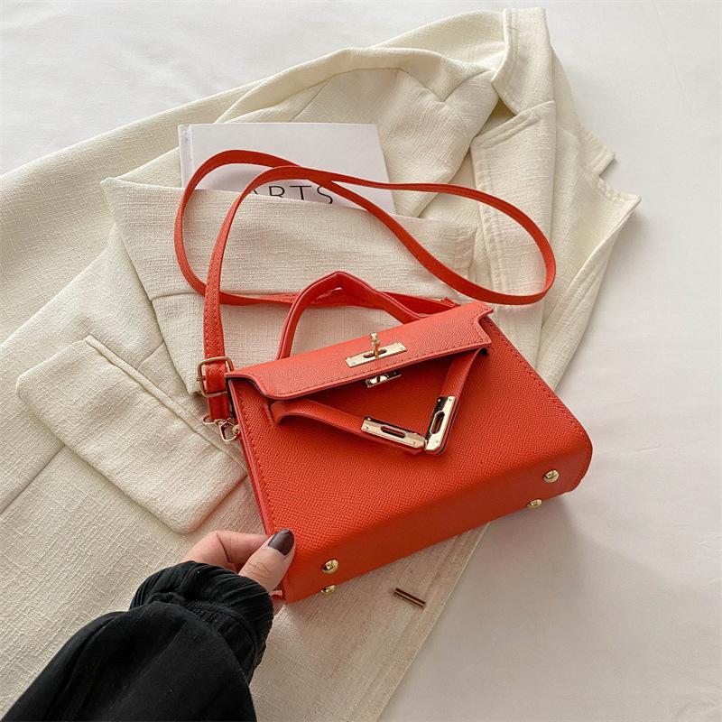 Summer New Small Bag Women's Bag 2024 Summer New Trendy Fashion Simple Messenger Bag Casual Retro Handbag