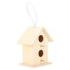 Innovative Wooden Birdhouse Natural and Safe DIY Wooden Small Birdhouse DecorationDouble Layer Two