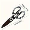 [Heavy Duty] 1pc Multifunctional Metal Scissors | Heavy Duty Steel | For Cutting Duck, Fish, Meat Chicken Bones, Pizza, and Salad | Barbecue Use