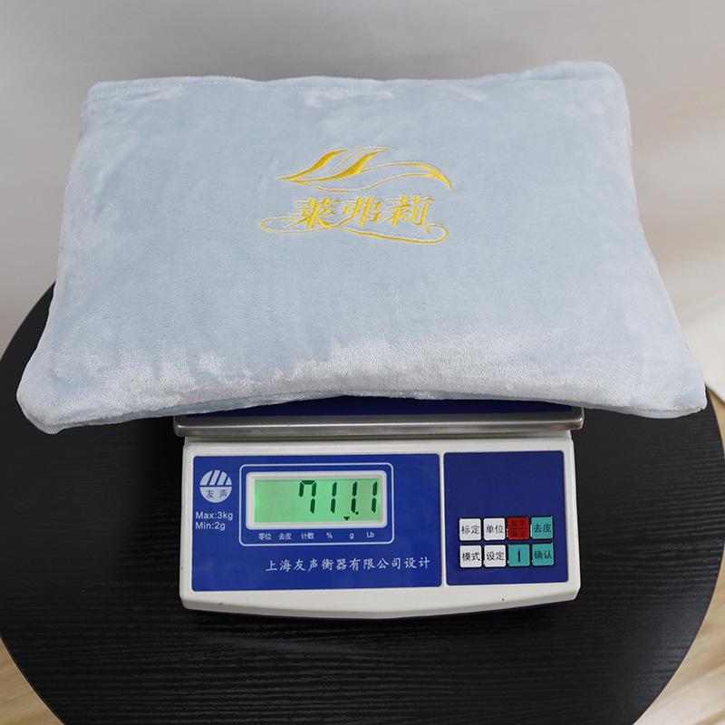 Double Sided Flannel Blanket Cushion Pillow Office Nap Blanket Dual-use Nap Air Conditioning Blanket