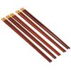 5 Paar Essstäbchen aus Holz im chinesischen Stil, sicheres, handgefertigtes Geschirr, Geschenk für Freunde und Familie, Rot