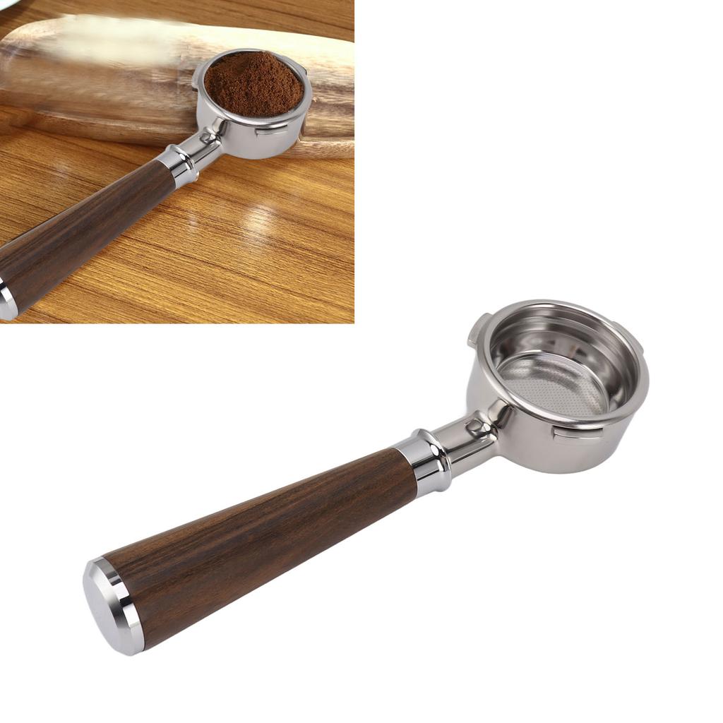 58mm Bottomless Portafilter 3 Stainless Steel Coffee Portafilter Wood Handle for Ba etto Coffee NaMachine