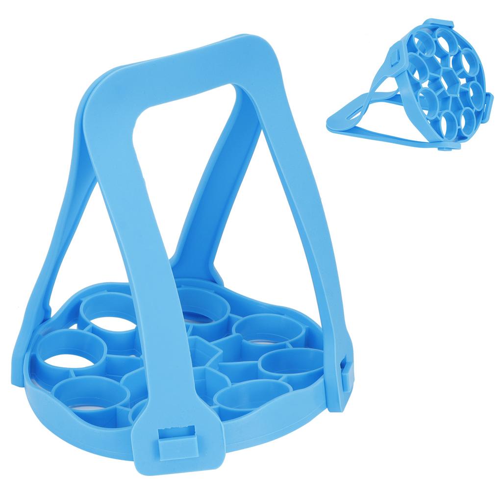 Přenosný napařovací košík Multifunkční držák na vejce k vaření v páře Polička Stojan Kuchyňské potřeby Modrý