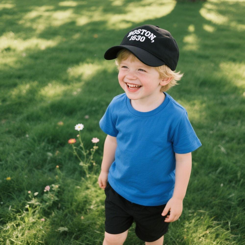 Casual Sun Hat Letter Embroidery Duck Tongue Hat Fashion Baseball Cap  Children