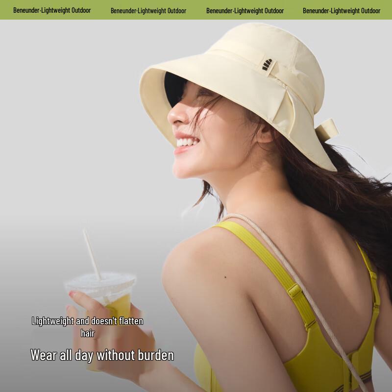 Beneunder Ribbon Sun Protection Fisherman Hat