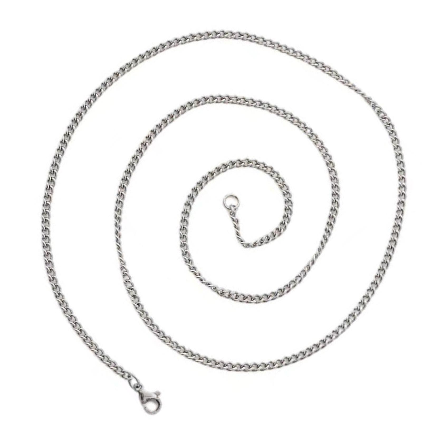 

Высокопрочная цепочка из титановой стали для мужчин 3 мм Легкое прочное ожерелье с коррозионной стойкостью для повседневной носки