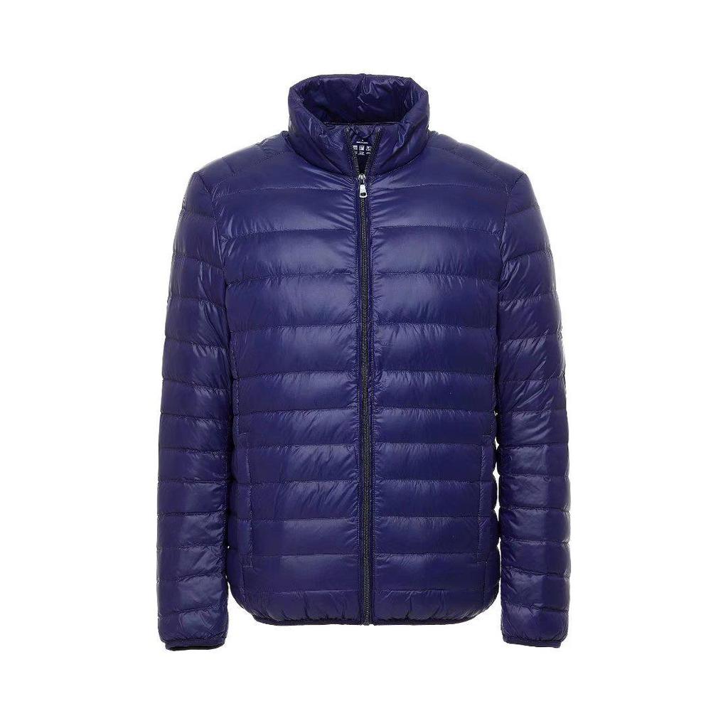Men's Lightweight Stand Collar White Duck Down Jacket