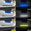 1pc Car Body Bumper Anti-collision Reflective Self-adhesive Strip Trunk Anti-Rear-End Safety Warning Sticker Auto Accessories