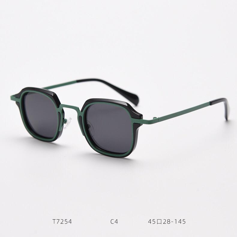 Handmade Retro Polarized Square Sunglasses - Trendy Unisex Punk Style