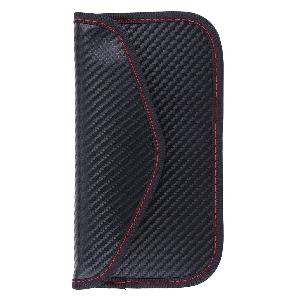 Car Key Blocker Bag Protector Portable PU AntiTheft Signal Shielding Case Pouch