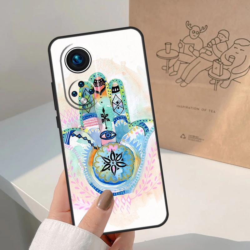 Hamsa Hand of Fatima For Honor Magic 8 Pro 7 6 5 Lite Case For Honor Win RT 200 400 50 70 90 X8b X9a X9b X9c X9d