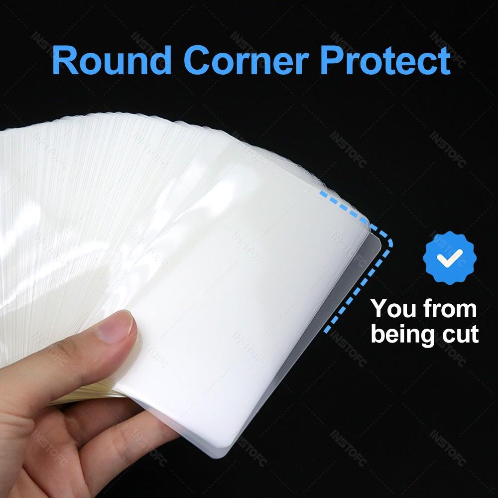 50sheets 80 Mic 3/5/6/inch Laminating Film PET EVA Plastic Film for Hot Laminator 3R 4R 5R A6 A5 A4 For Photo/Files/Card/Menu