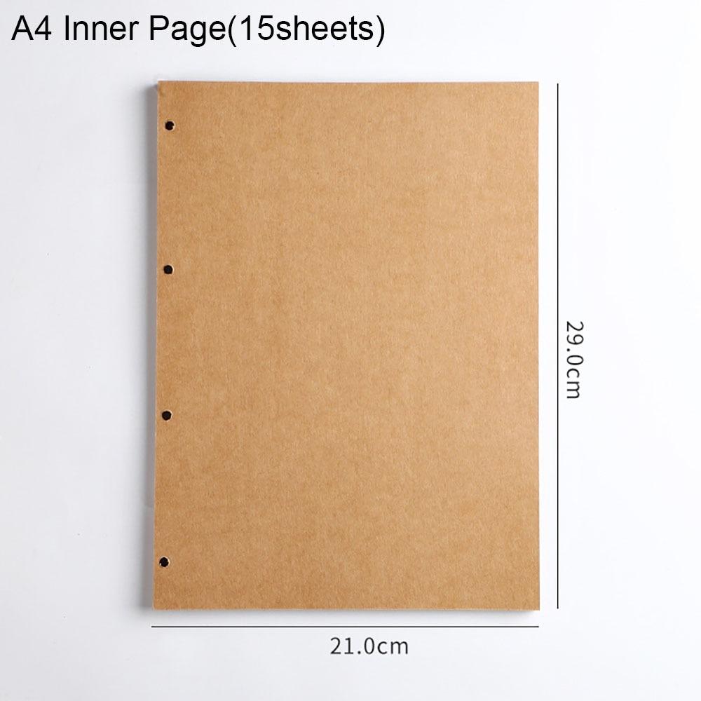 Kraft Paper Kraft Paper Binder Cover Vintage Perforated Binder Folder New File Folders