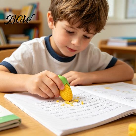 Originelle Fruchtförmige Radiergummis 3D Lebensmittel-Radiergummis, Niedliche Mini-Gemüse-Radiergummis, Realistisch für die Schule Erdbeere, Mango, Karotte, Ananas Kinder, Schreibwaren