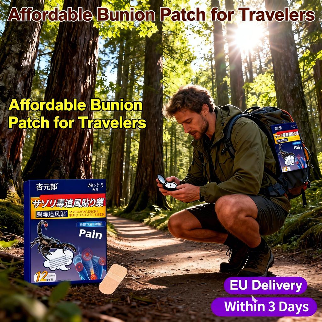 Organic Plant-Based Bunion Patch - Gentle Rapid Calming for Foot