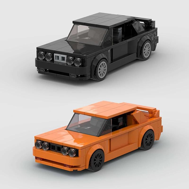 City MOC Speed Rally Sport Racing Vehicle Police Cars Classical Model Building Blocks Super Race Brick Technical Christmas Gift