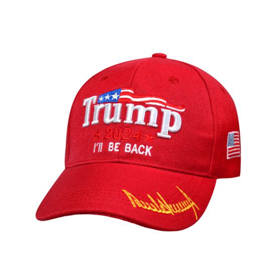 Unisex kšiltovka Trump 2024 Letter výšivka Krém na opalování s dlouhou krempou Anti-UV Nastavitelná dírka do culíku Venkovní čepice