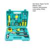 16Pcs Home Repair Tool Kit Portable Multipurpose Universal Auto Repair Tool Set Household Hand Kit with Toolbox