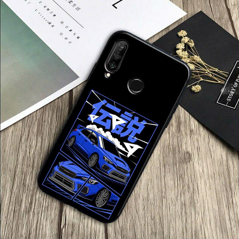 Sports Car JDM  Drift For Huawei Nova 7i 3i 8i 11 12i 10 9 SE Y60 Y61 Y70 Y72 Y73 Y90 Y91 P20 P30 Pro P40 Lite Case