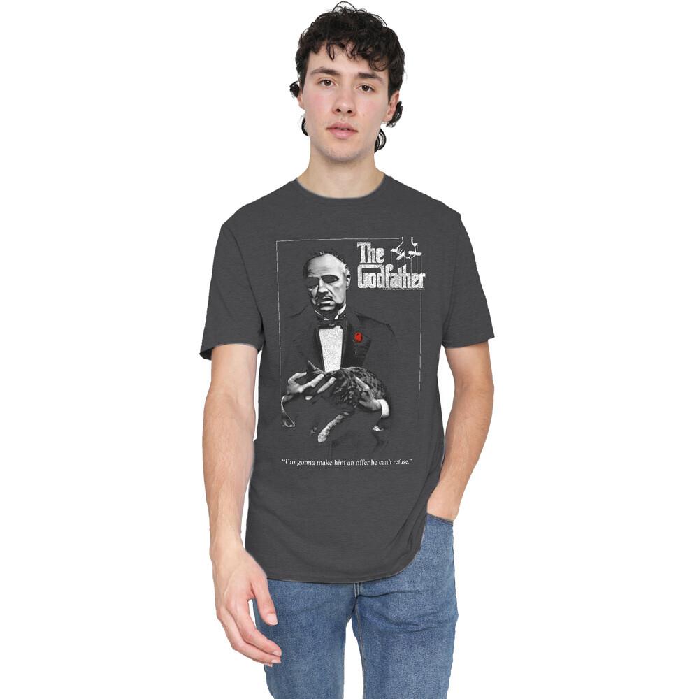 Godfather Poster T-Shirt S-2XL Charcoal XL