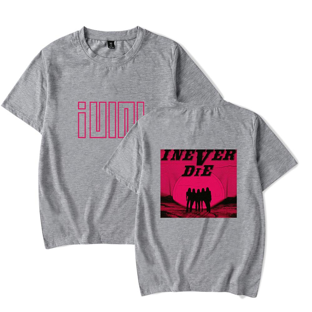 2023 Kpop Gidle New Album I Never Die Tshirt Cotton Tee Tops Short Sleeve For Unisex And Women Casual Streetwear