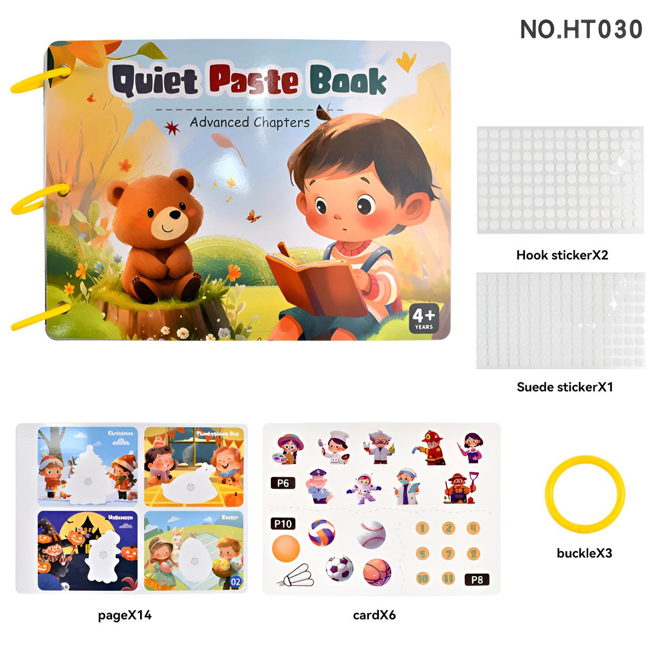 

Fun hand-tear paste book can be repeatedly used rich cartoon patterns color early education cognitive card book