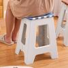 Portable Thickened Plastic Folding Stool for Home, Dining, and Outdoor Use