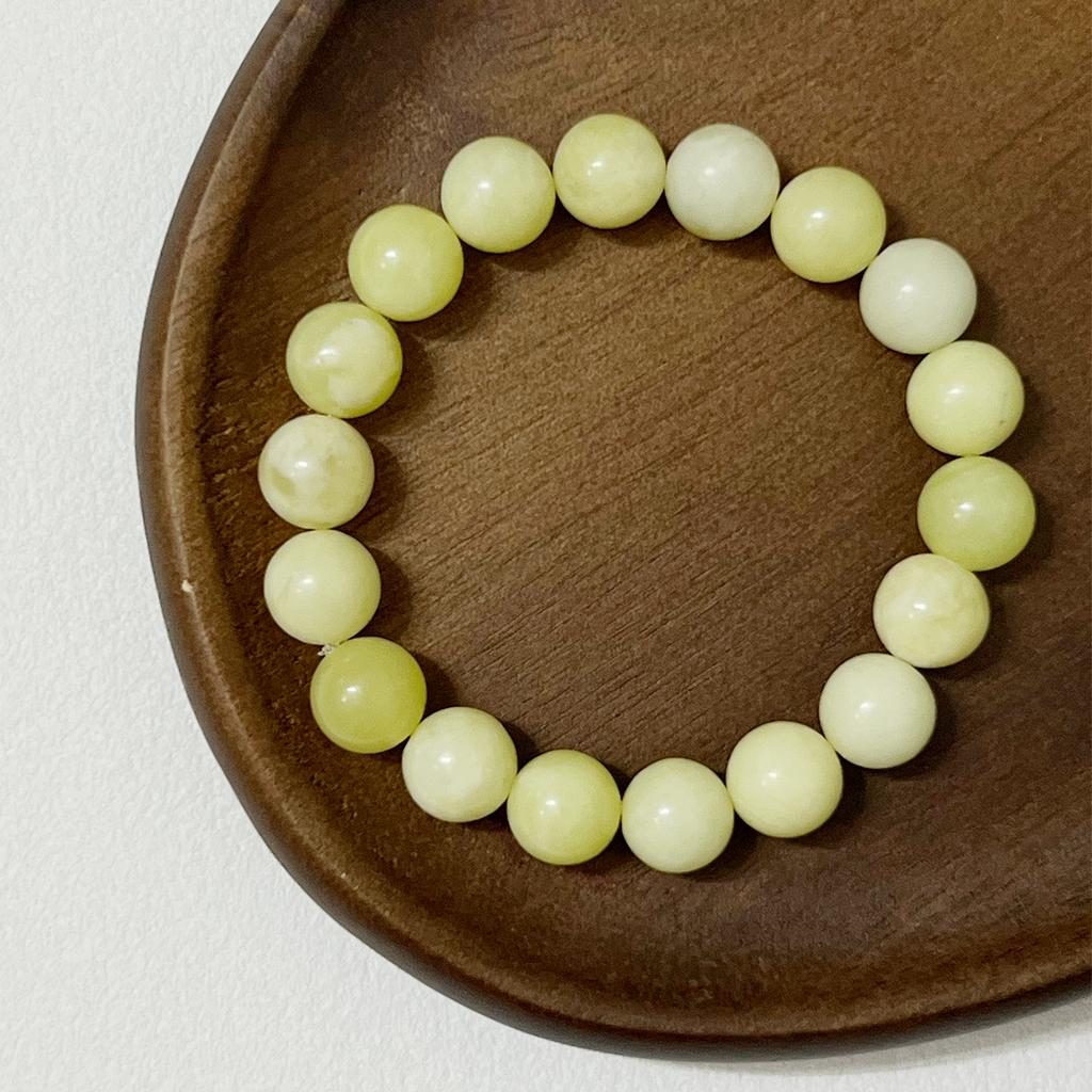 Natural Stone Beaded Bracelets for Women 10mm Round Beads Chalcedony Bangle Handmade Jewelry Gifts