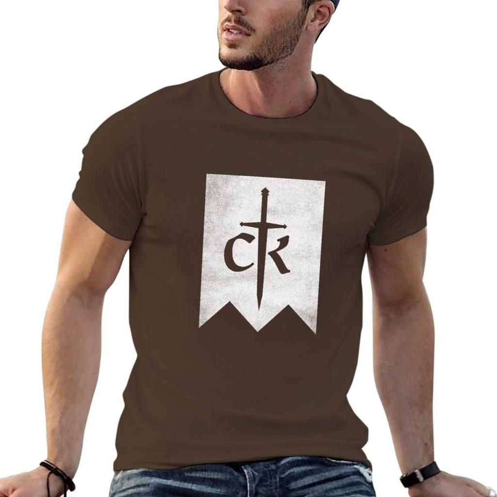 Crusader Kings 3 Distressed Logo TShirt For A Boy Designer Shirts Aesthetic Clothing Unisexs Champion T Shirts