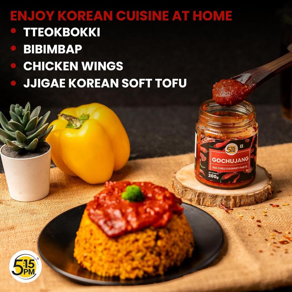 5:15PM Gochujang Koreanische Paste 200 g Süß Herzhaft Scharf Heiß Chilisoße Zum Kochen Marinaden Und Dips Rezepte