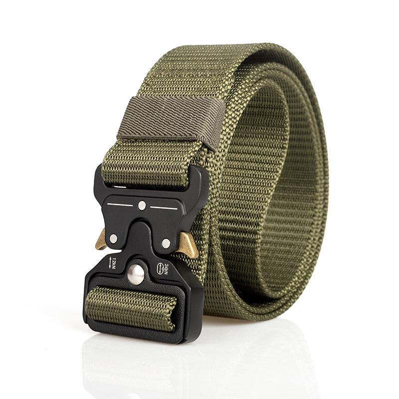 Cobra Tactical Nylon & Leather Men's Belt - Versatile Canvas Trouser Accessory