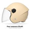 Women's Electric Vehicle Helmet Winter Thermal Helmet Double Four-season Universal Battery Motorcycle Half Helmet