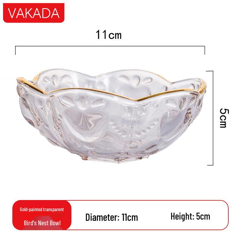 VAKADA High Borosilicate Glass Multipurpose Bowl