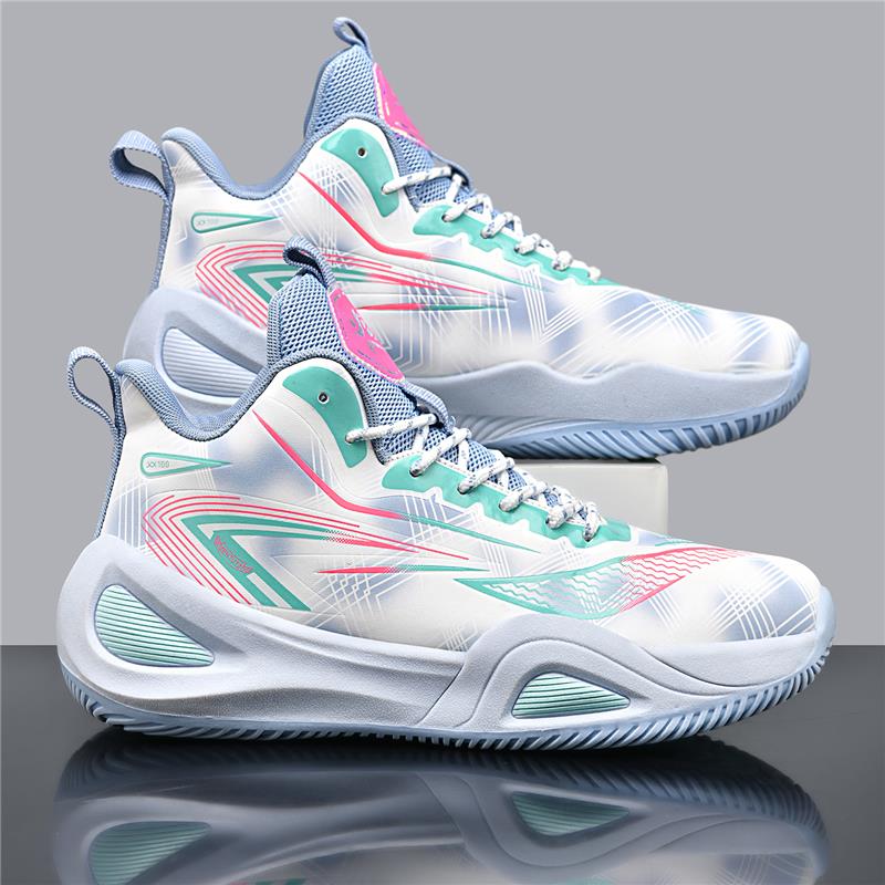 Men's Shoes 2025 Leather Waterproof Youth 13 Years 15 Old Basketball Sports Student Shock-absorbing Running