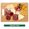 Cutting board | 3-layer organic bamboo | Suitable for meat, vegetables, antibacterial bamboo cutting boards and trays