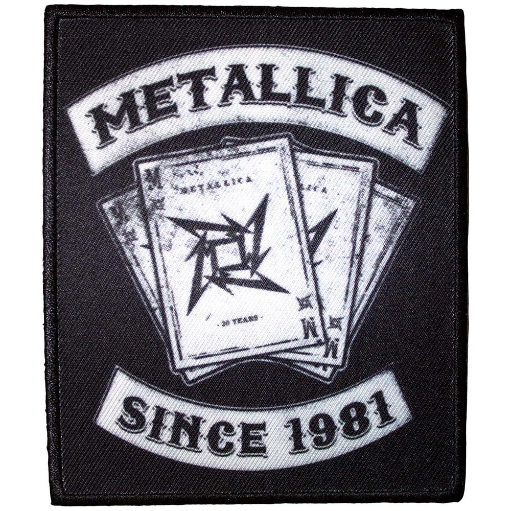 Metallica Playing Card 30th Anniversary Iron On Patch