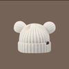 Cat Ears Knitted Hat for Women, Warm In Autumn and Winter, Thickened Ear Protection for Winter, Showing Face, Small Student Wool Hat Ins Wind