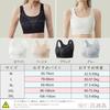 Veimia Kimono Sports Half Tank Top Style Women's Bra, Shapewear, Underwear, Bra, (Black, Medium)