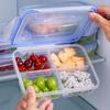 Reusable Plastic Food Storage Containers With Airtight Lids Compartments For Meal Prep Office Lunch Picnic Kitchen Food Storage