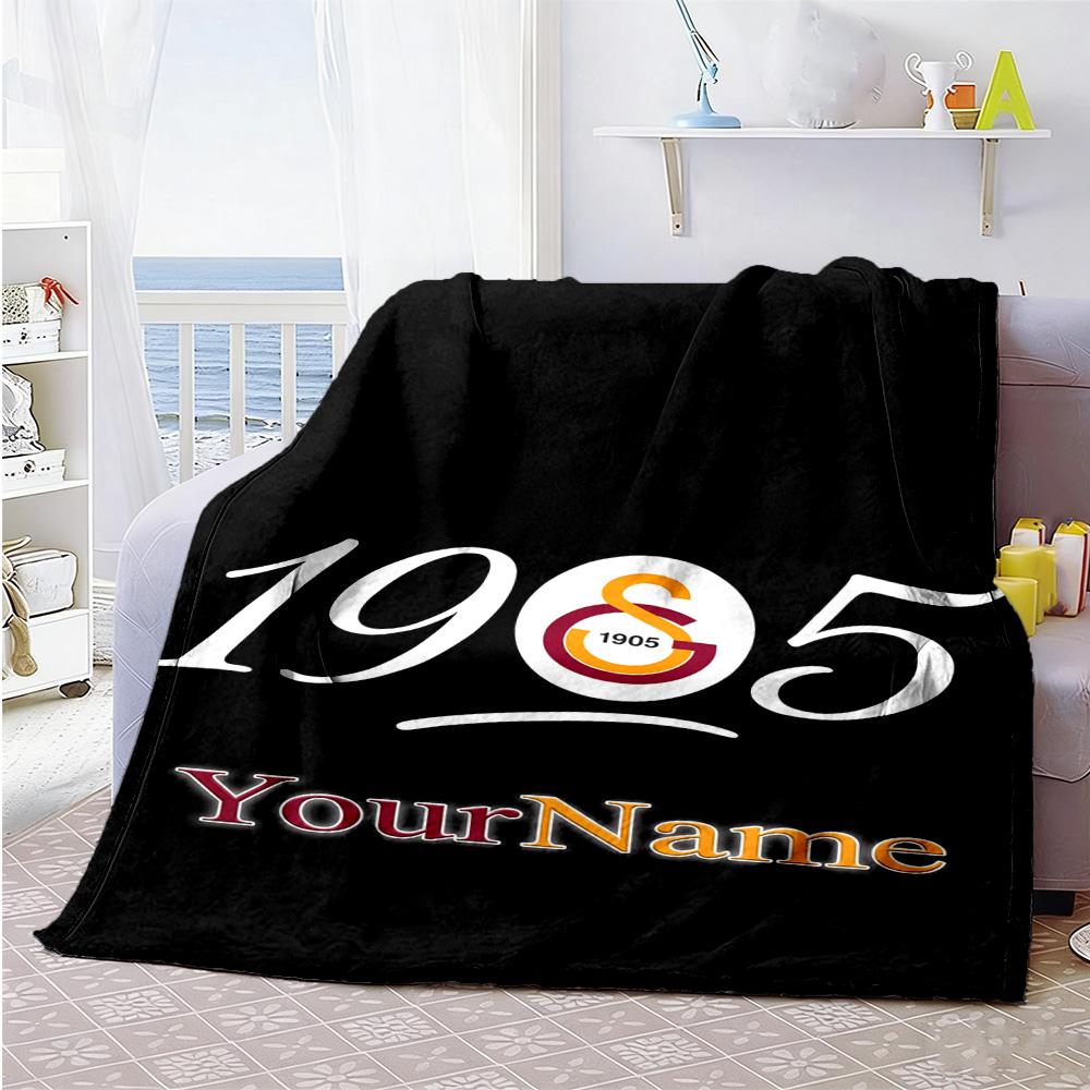 Galatasaray 275 Personalized Name Blanket Multi-purpose Customizable Blanket Durable Comfort Great for Couch Bedding Bed Living Room
