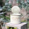 Yousheng 1/2Pcs Vintage Iron Can Decoration, Rusty Metal Can Sculpture, Weather-proof Bucket Flower Pot Ornament for Outdoor,